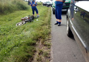 Colisão auto x moto na BR 277 deixa casal ferido