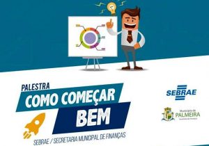 Palestra do Sebrae apresentará orientações e informações para microempreendedores individuais