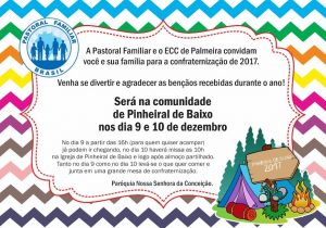 Pastoral Familiar e ECC promovem confraternização 2017