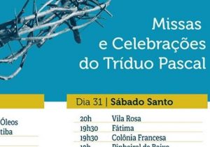 Programação da Paróquia nesta Semana Santa