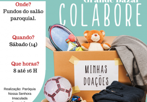 Bazar da paróquia terá produtos a partir de R$ 2 reais