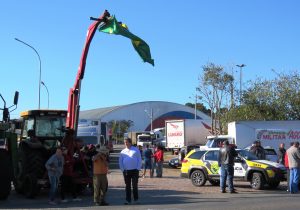 Polícia Militar garante a segurança em pontos de concentração de caminhoneiros