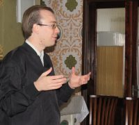 O encontro para novos ministros foi ministrado pelo seminarista André Florcovski