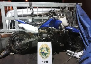 Polícia recupera moto furtada que seria revendida em Witmarsum