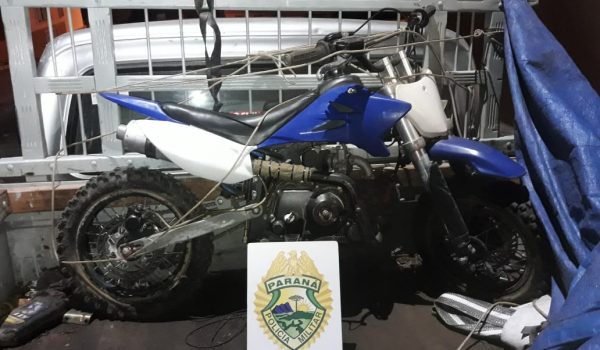 Polícia recupera moto furtada que seria revendida em Witmarsum
