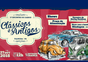 Palmeira recebe encontro de carros clássicos e antigos e motocicletas neste sábado (27)