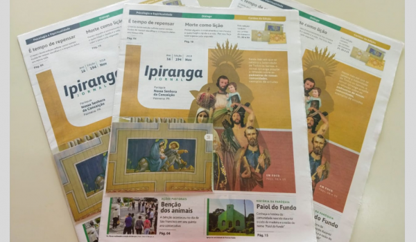 Jornal Ipiranga de novembro aborda os santos padroeiros das comunidades