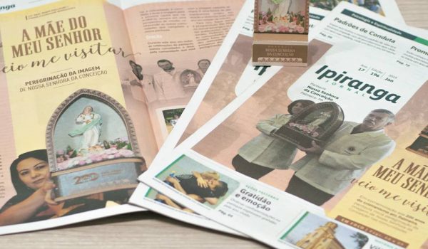 Jornal Ipiranga de janeiro destaca a peregrinação da imagem de Nossa Senhora da Conceição