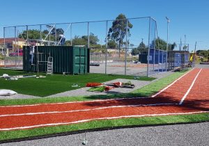 Obra da Mini Arena Multiuso da Colônia Francesa entra na reta final