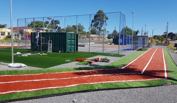 Obra da Mini Arena Multiuso da Colônia Francesa entra na reta final