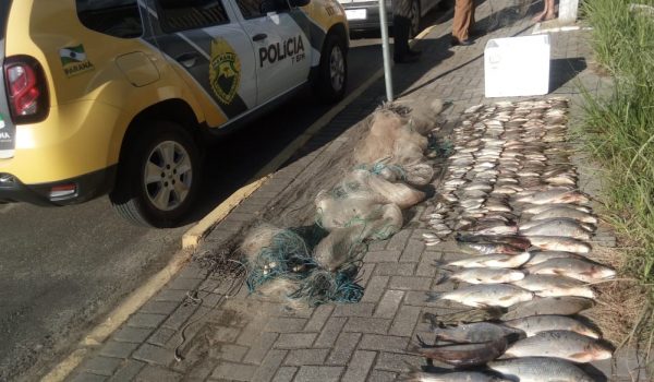 Polícia localiza pesca predatória durante período da piracema