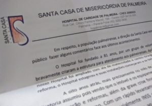 Santa Casa emite nota de desagravo