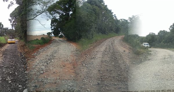 Secretaria de Obras realiza manutenção em cinco trechos de estradas rurais