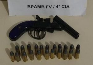 Polícia Ambiental apreende arma e munições em Palmeira