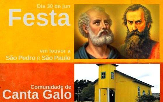 Comunidade de Canta Galo presta homenagem a São Pedro e São Paulo neste domingo (30)