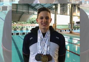 Luigi Maciel da Silva conquista quatro medalhas nos Jogos Escolares do Paraná