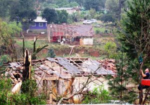 Temporal causa grandes estragos no interior de Palmeira