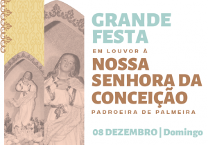 Paróquia celebra padroeira de Palmeira neste domingo (08)