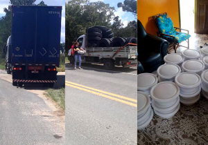 Jovem palmeirense promove doação de marmitas a caminhoneiros que trafegam pela PR 151