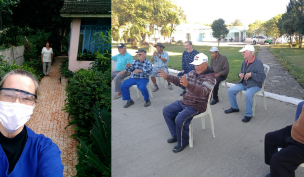 Durante pandemia, professora realiza atividades extramuros com participantes do Hiperdia e idosos do Lar Acelino