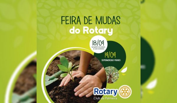 Rotary Clube de Palmeira realiza mais uma edição da Feira de Mudas