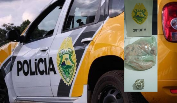 PM registra infração de trânsito e localiza maconha e carne de lagarto com abordado