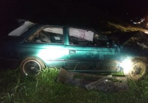 Condutor de 23 anos sofre ferimentos graves após acidente na BR 277 em Palmeira