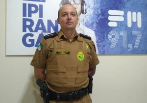 Comandante da Polícia Militar de Palmeira participa de entrevista na Rádio Ipiranga