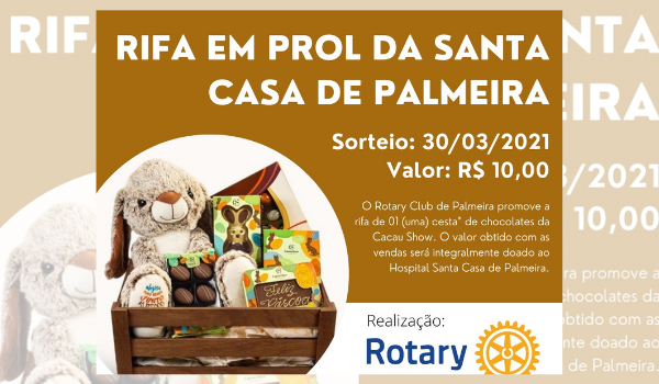 Rotary promove rifa em prol da Santa Casa