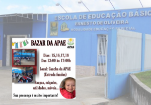 Apae promove bazar até sexta-feira (18)