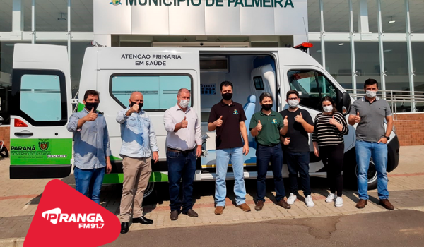 Deputado Emerson Bacil visita Palmeira e realiza entrega de ambulância primária