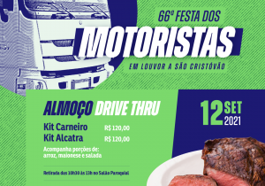 Festa dos motoristas tem novo kit de churrasco disponível