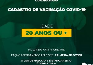 SMS abre vacinação contra Covid-19 para faixa etária de 20 anos ou +  e caminhoneiros