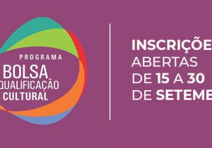 Programa Bolsa Qualificação Cultural está com inscrições abertas para agentes culturais de Palmeira