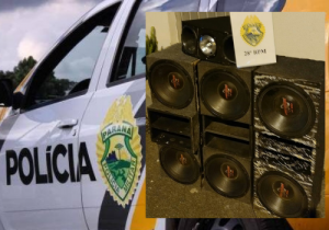 Polícia encaminha jovem por embriaguez ao volante e apreende equipamento de som