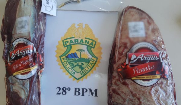 Polícia recupera carnes embaladas furtadas de supermercado