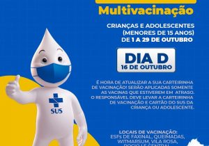 SMS promove Dia D da campanha de Multivacinação em Unidades de Saúde