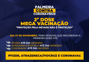 Palmeira realiza campanha de vacinação contra Covid-19 neste sábado (27)