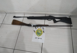 PM localiza espingarda de propriedade da Polícia Civil no interior do Município