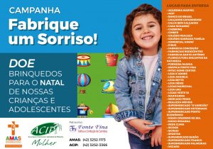 Campanha Fabrique um Sorriso da Amas continua arrecadando brinquedos