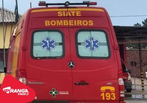 Corpo de Bombeiros registra colisão entre veículos no Centro de Palmeira