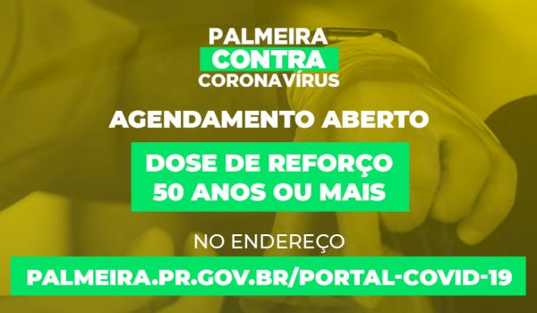 Município disponibiliza 600 doses de reforço para pessoas com 50 anos ou mais