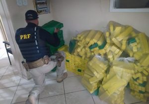 PRF apreende quase 300 quilos de maconha em Porto Amazonas