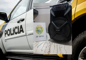 Polícia recupera objetos furtados e suspeito é encaminhado para Delegacia