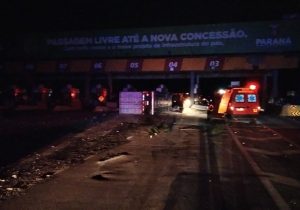 Motorista morre ao colidir em praça de pedágio desativa em São Luiz do Purunã