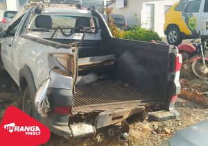 Corpo de Bombeiros atende acidente com Fiat Strada furtada em Palmeira