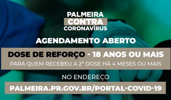 Prefeitura abre agendamento para doses de reforço contra Covid-19