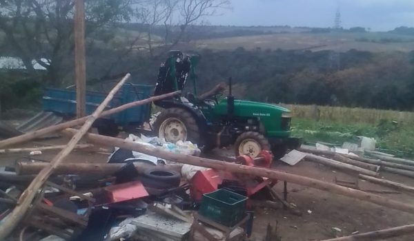 Temporal causa prejuízos para moradores de Palmeira