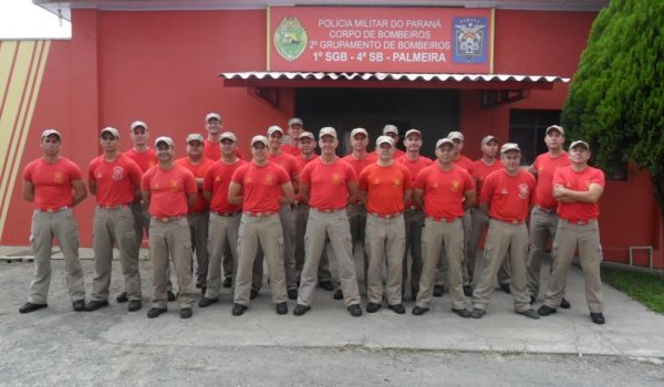 No município desde 1998, sessão de bombeiros de Palmeira, atendem também Porto Amazonas e São João do Triunfo