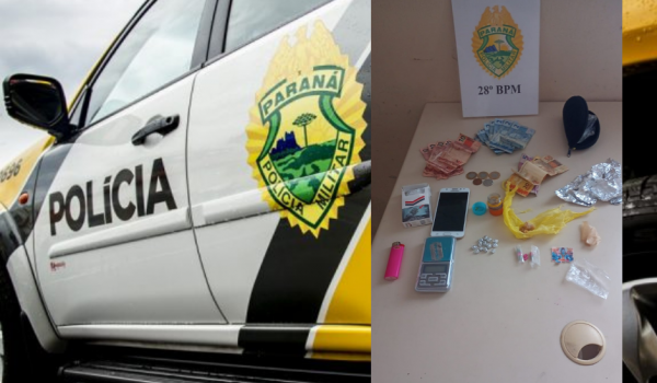 Polícia Militar encaminha para Delegacia indivíduo com crack, LSD e ecstasy